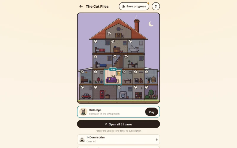 The Cat Files: five chapters around the Fibberson house, with one free case.